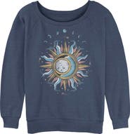 Lost Gods Junior's Lost Gods Sun and Moon Phases  Sweatshirt
