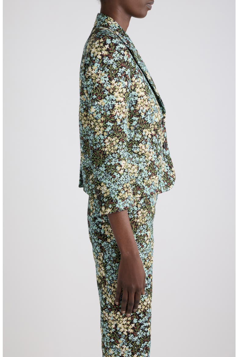 Bamis Floral Motif Jacket, Alternate, color, SKY