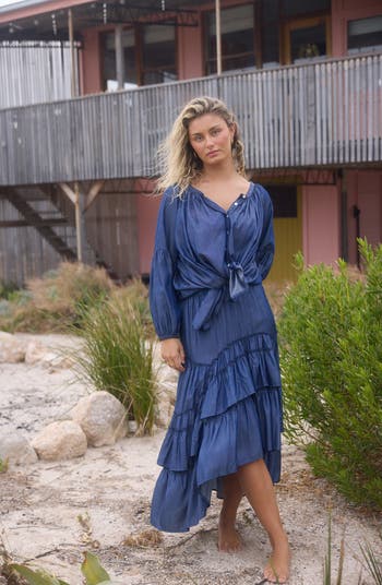 Talisman the Label Sassy Tiered Ruffle High-Low Skirt Talisman the Label Sassy Tiered Ruffle High-Low Skirt