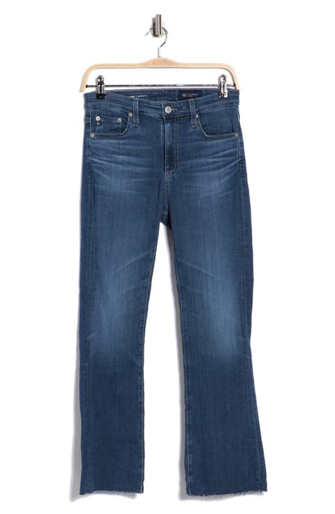 Farrah Mid Rise Crop Bootcut Jeans (Bay Bound)
