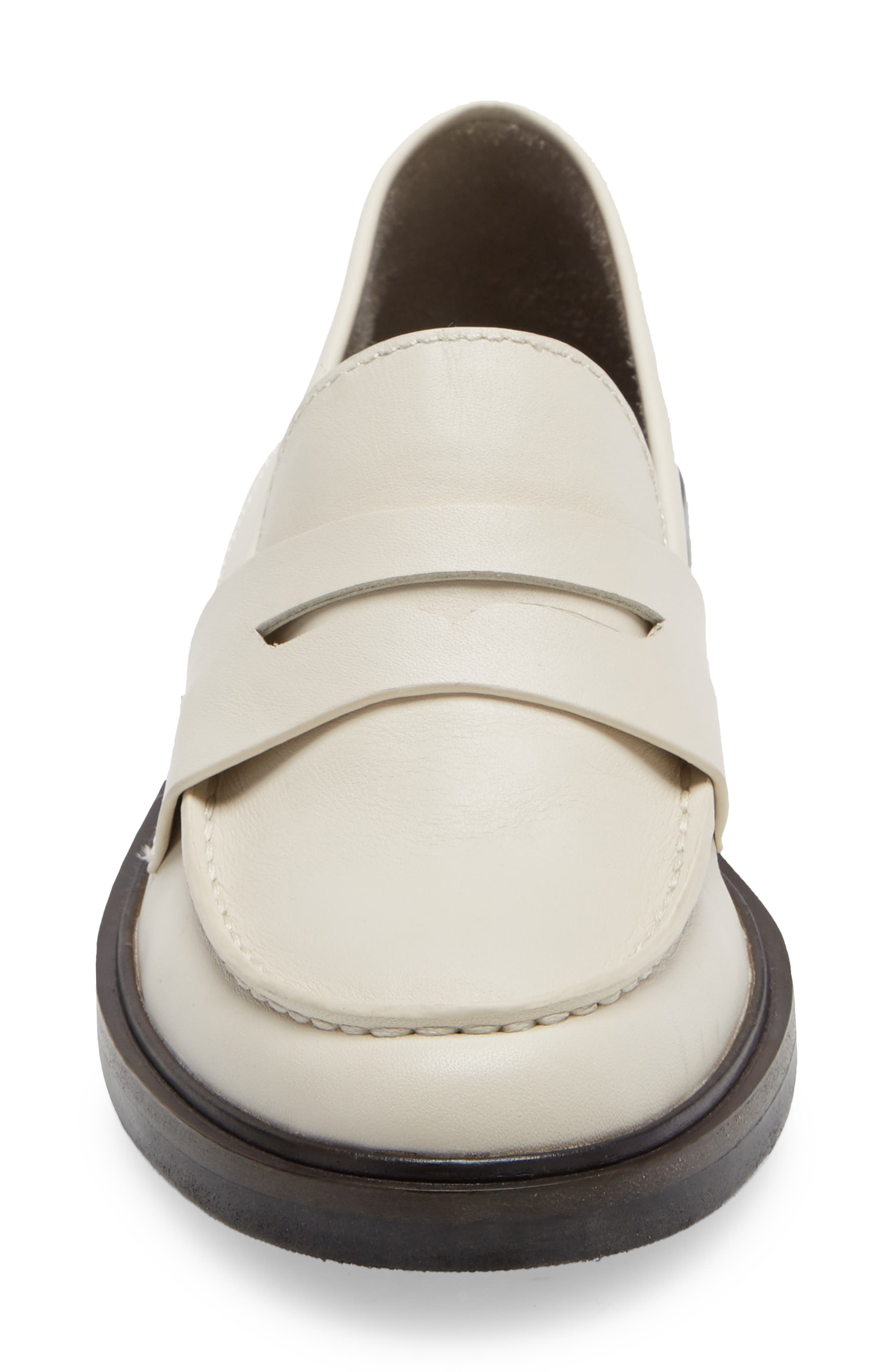 Slayton Leather Loafer, Alternate, color, ANTIQUE WHITE