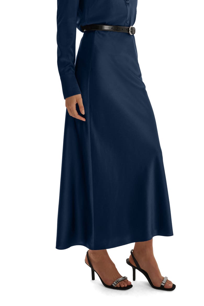 The Petite Favorite Maxi Skirt, Alternate, color, NAVY