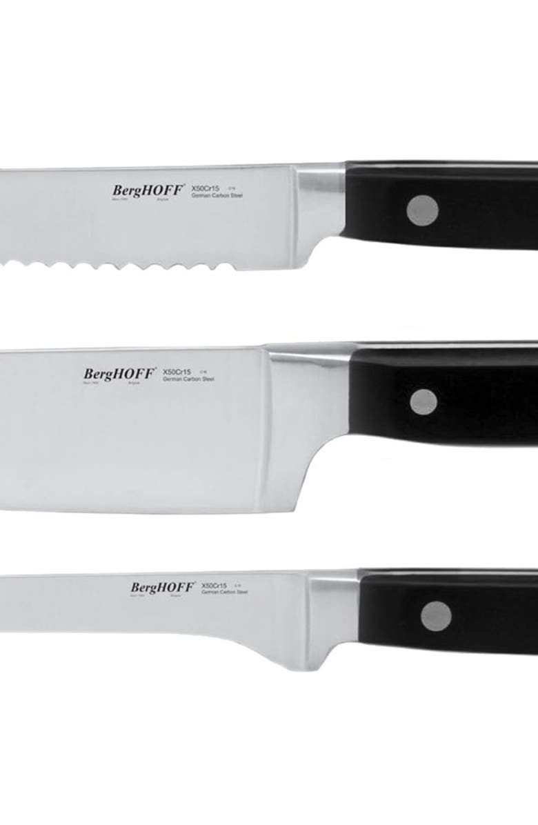 BergHOFF Contempo 6-Piece German Steel Knife, Alternate, color, Black