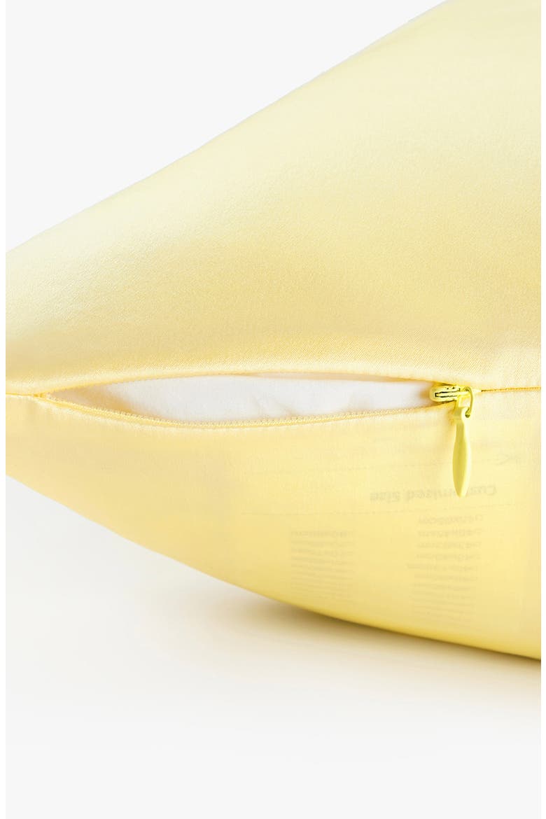 LILYÁUREA® Non-Colorants Golden Silk Pillowcase, Alternate, color, Undyed Natural Golden