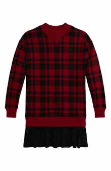 Polo Ralph Lauren Kids' Mixed Media Long Sleeve Dress