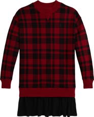Polo Ralph Lauren Kids' Mixed Media Long Sleeve Dress