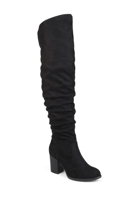 Kaison Wide Calf Ruched Tall Boot - Wide Calf (Women)