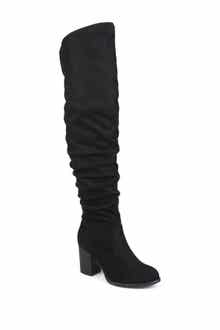Journee Collection Kaison Wide Calf Ruched Tall Boot - Wide Calf