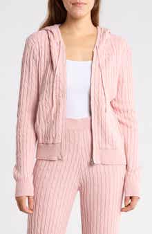 Cable Knit Zip Hoodie