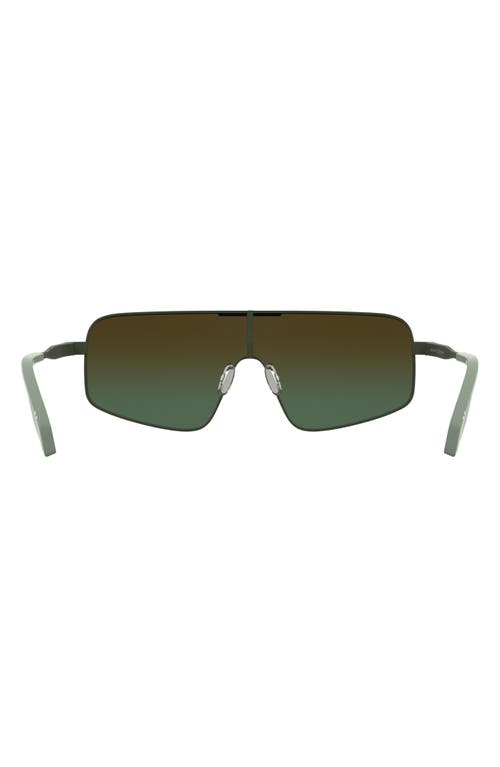 Canada Goose 58mm Gradient Modified Rectangular Shield Sunglasses In Matte Khaki