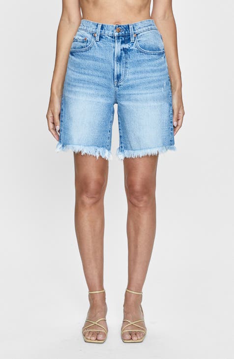 Kaylee Cutoff Bermuda Denim Shorts (Altitude)