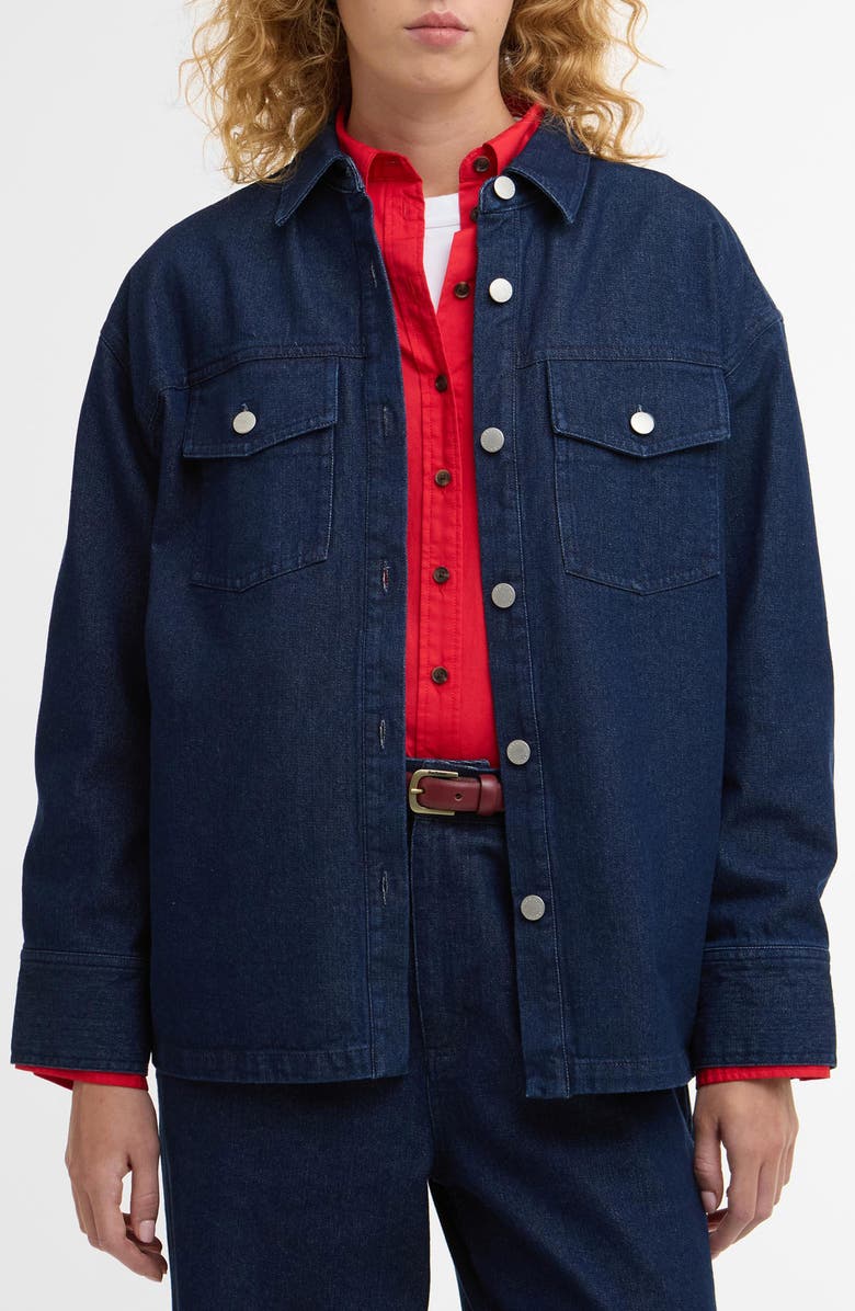 Barbour Maiai Denim Shirt, Main, color, Rinse Wash