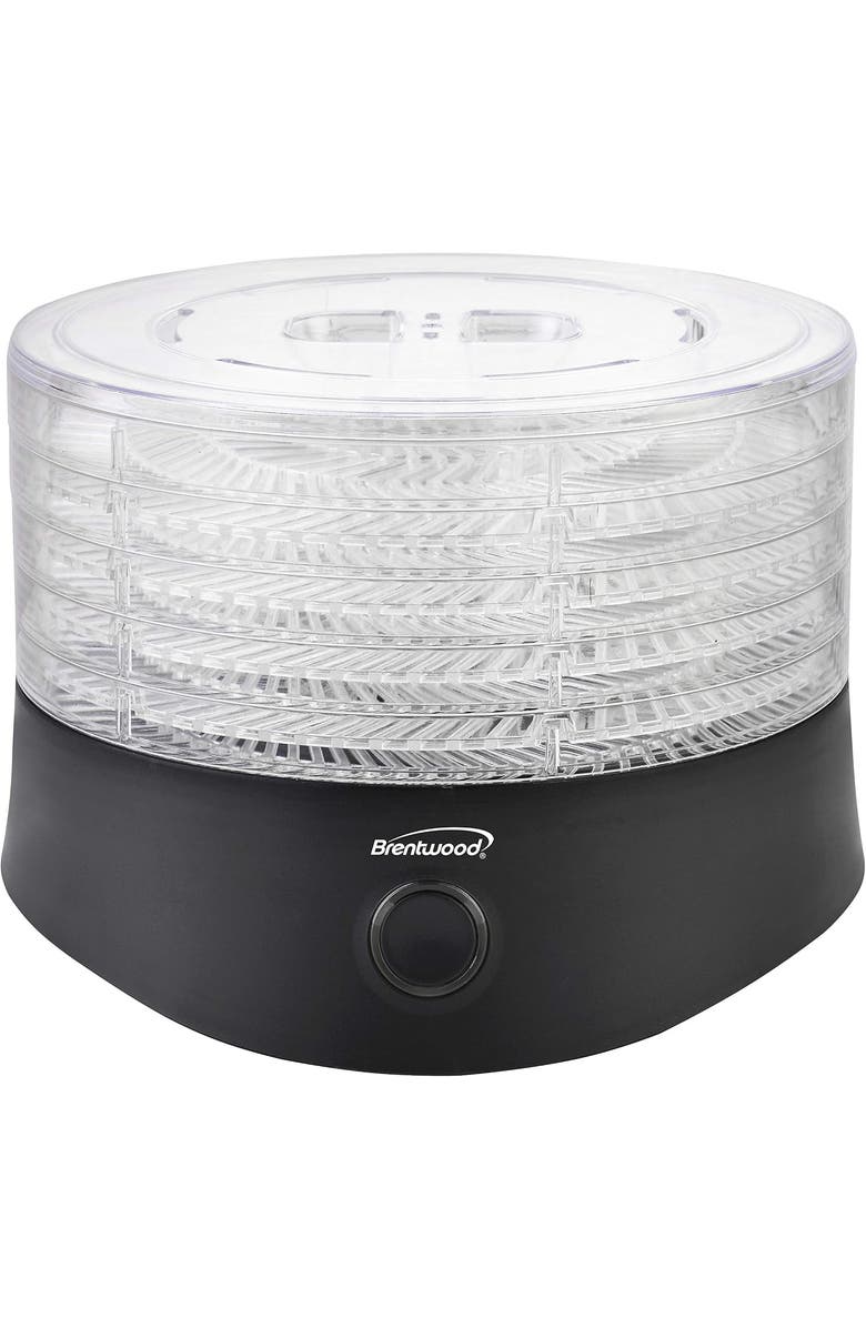 Brentwood 5 Tray Black Food Dehydrator with Auto Shutoff, Alternate, color, Black