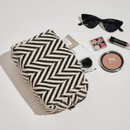 URBAN EXPRESSIONS HANDBAGS Chevron Chic Cosmetic & Travel Organizer Pouch