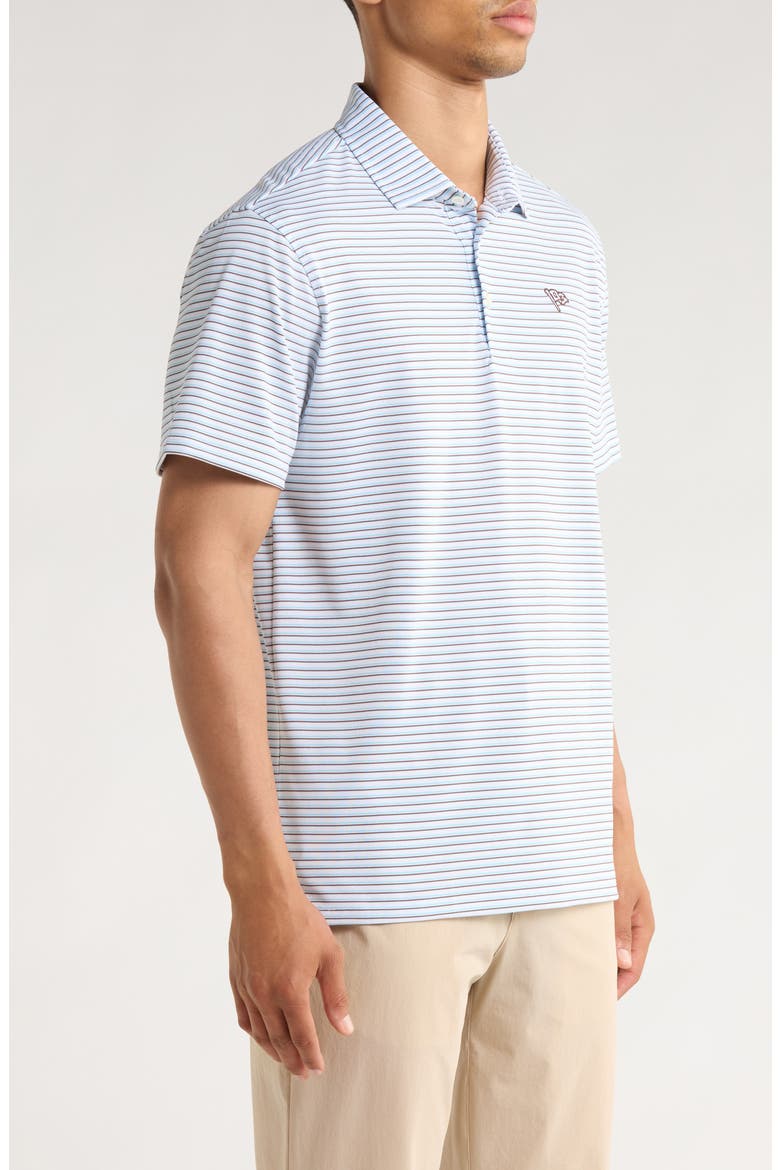 Sunny Active Stripe Polo, Alternate, color, PACIFIC BLUE