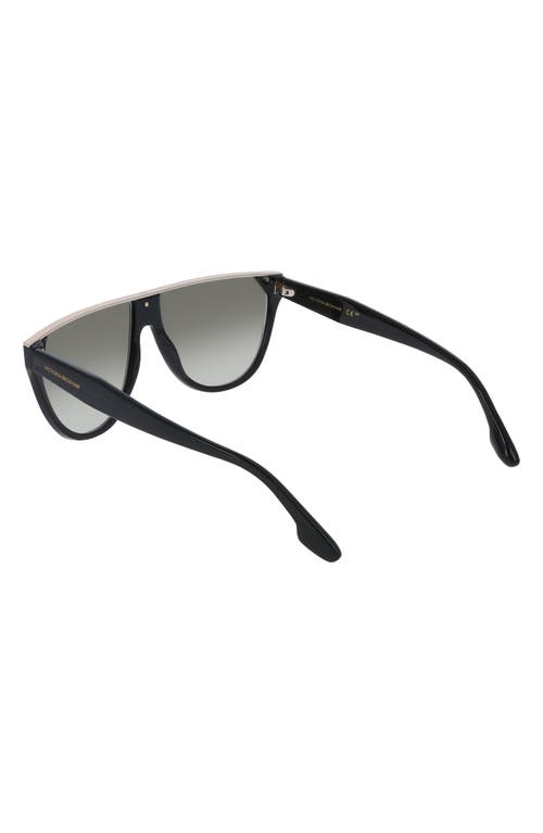 Victoria Beckham 61mm Gradient Tea Cup Sunglasses In Black