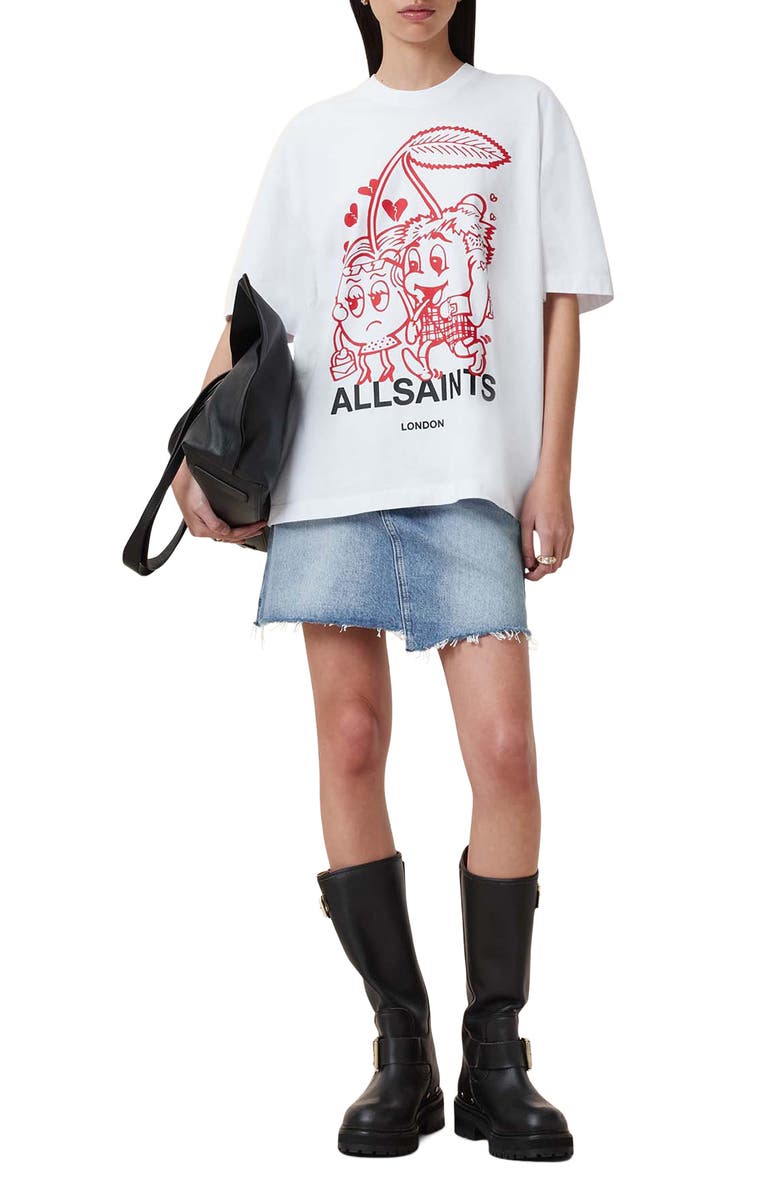 AllSaints Breakup Etta Oversize Graphic T-Shirt, Alternate, color, 
