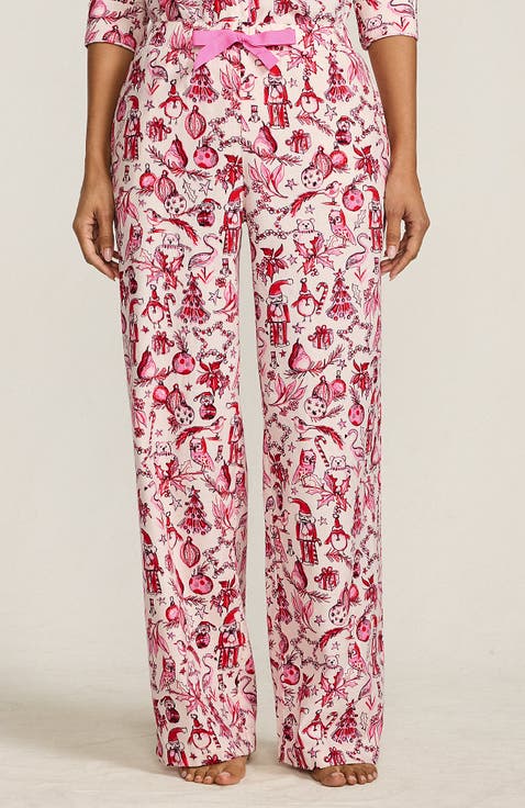 Print Flannel Pajama Pants