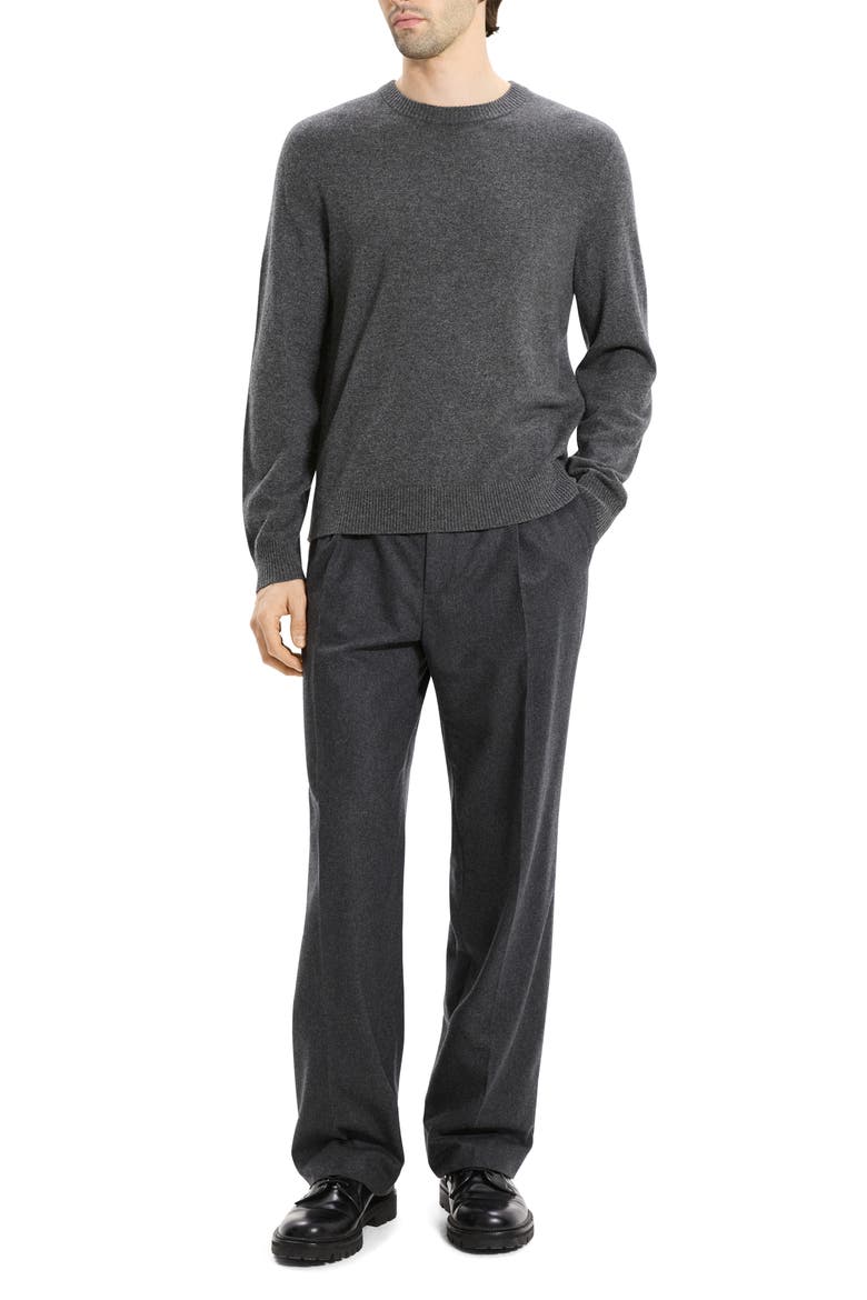 Hilles Cashmere Sweater, Alternate, color, CHARCOAL MELANGE