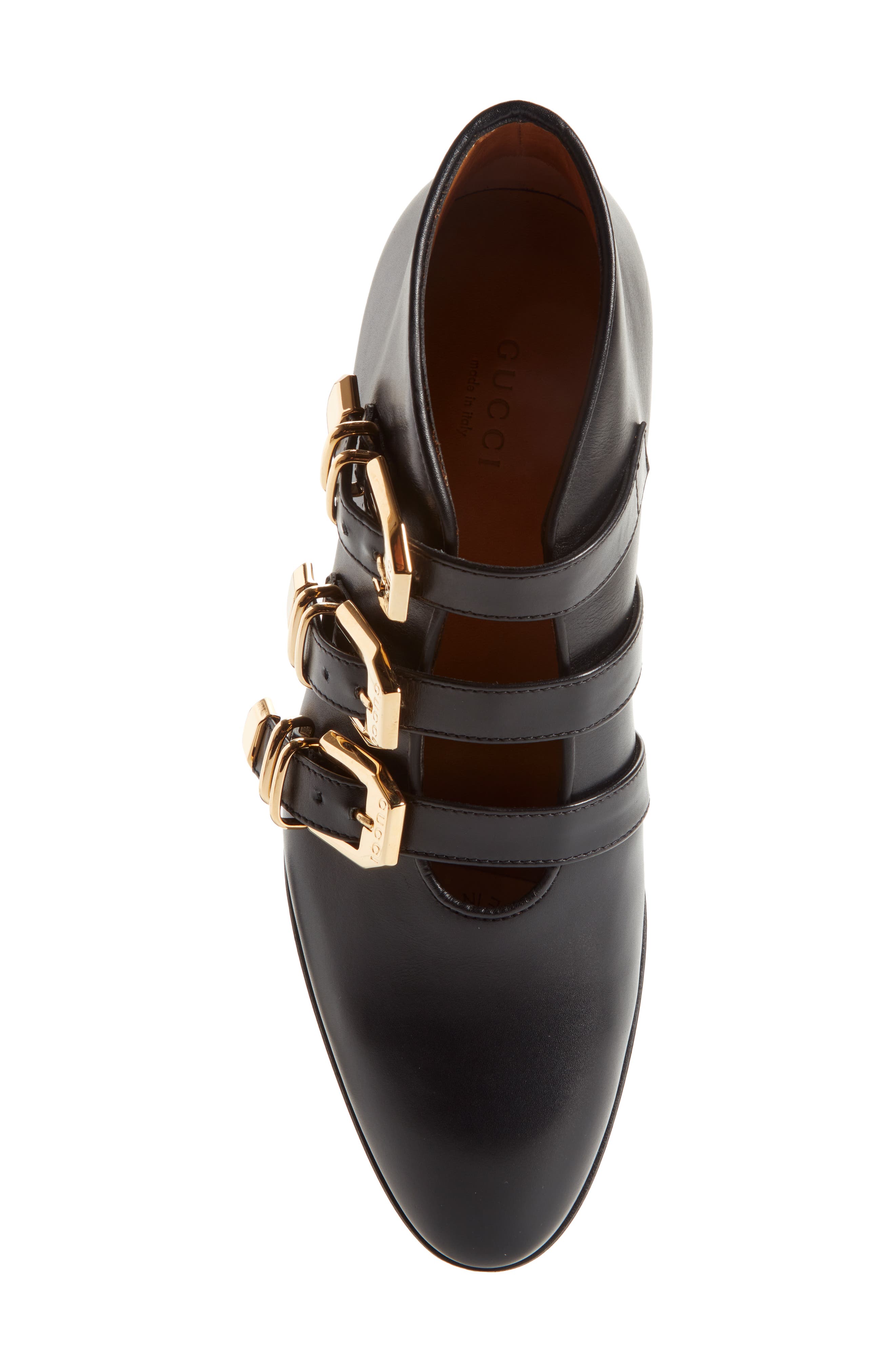 Gucci Hollywood Buckle Bootie, Alternate, color, 