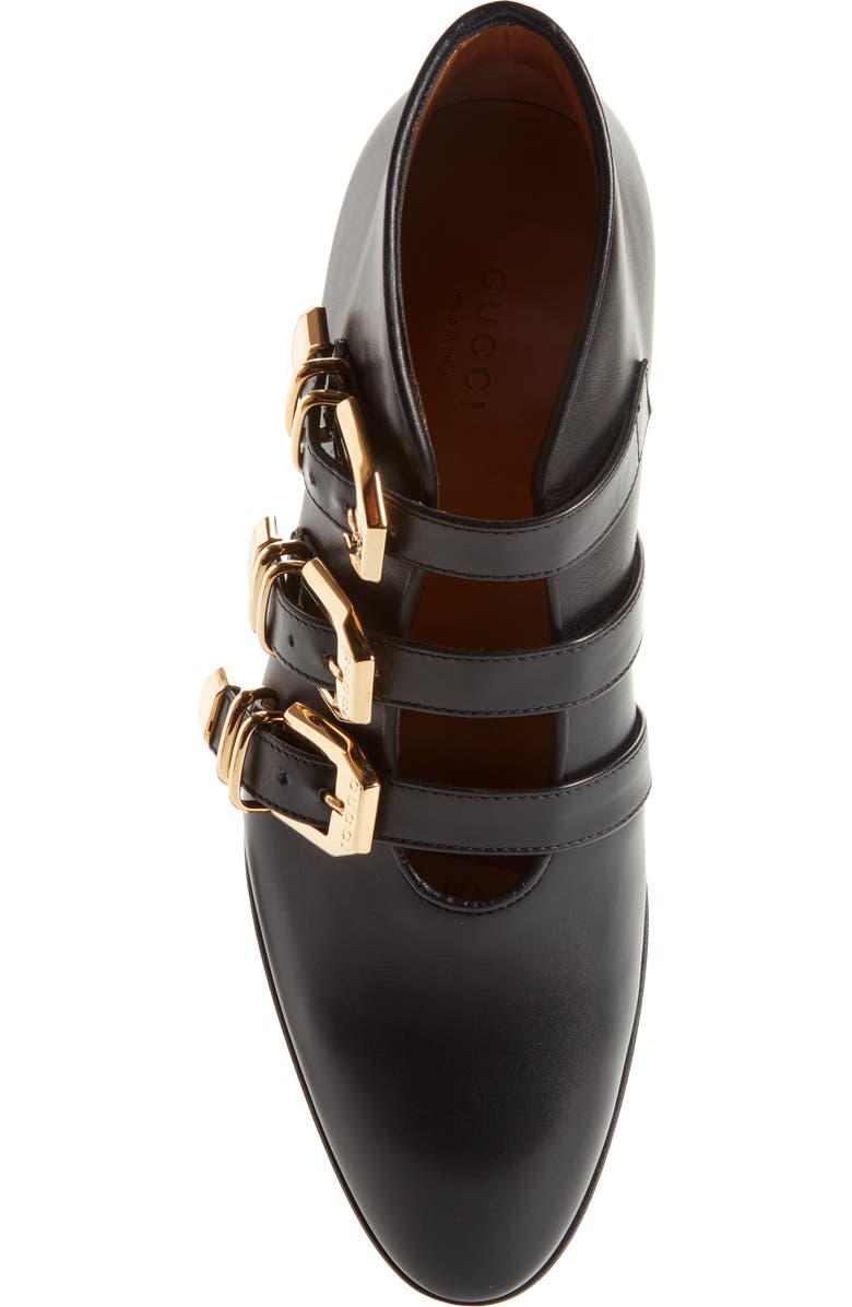 Gucci Hollywood Buckle Bootie, Alternate, color,