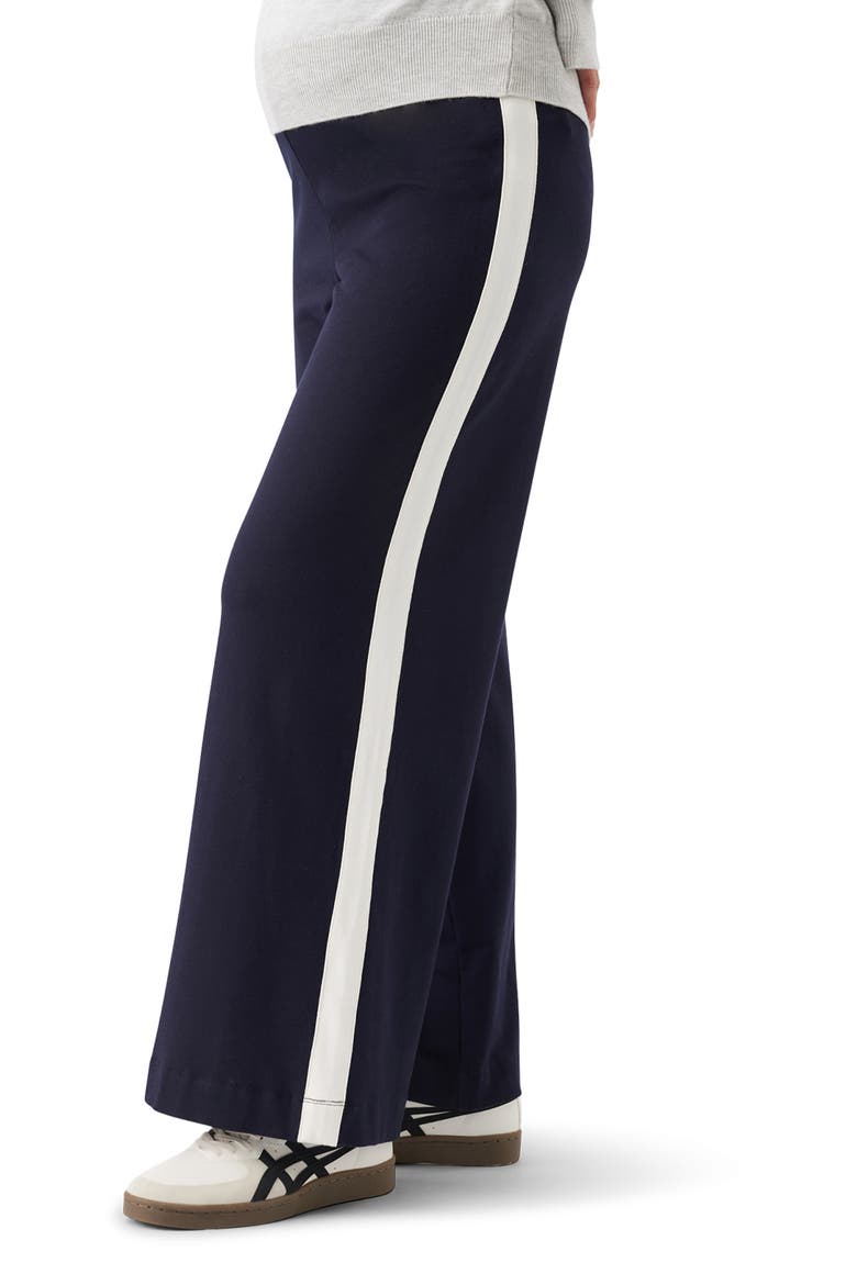 Ari Wide Leg Pant, Alternate, color, Midnight / White