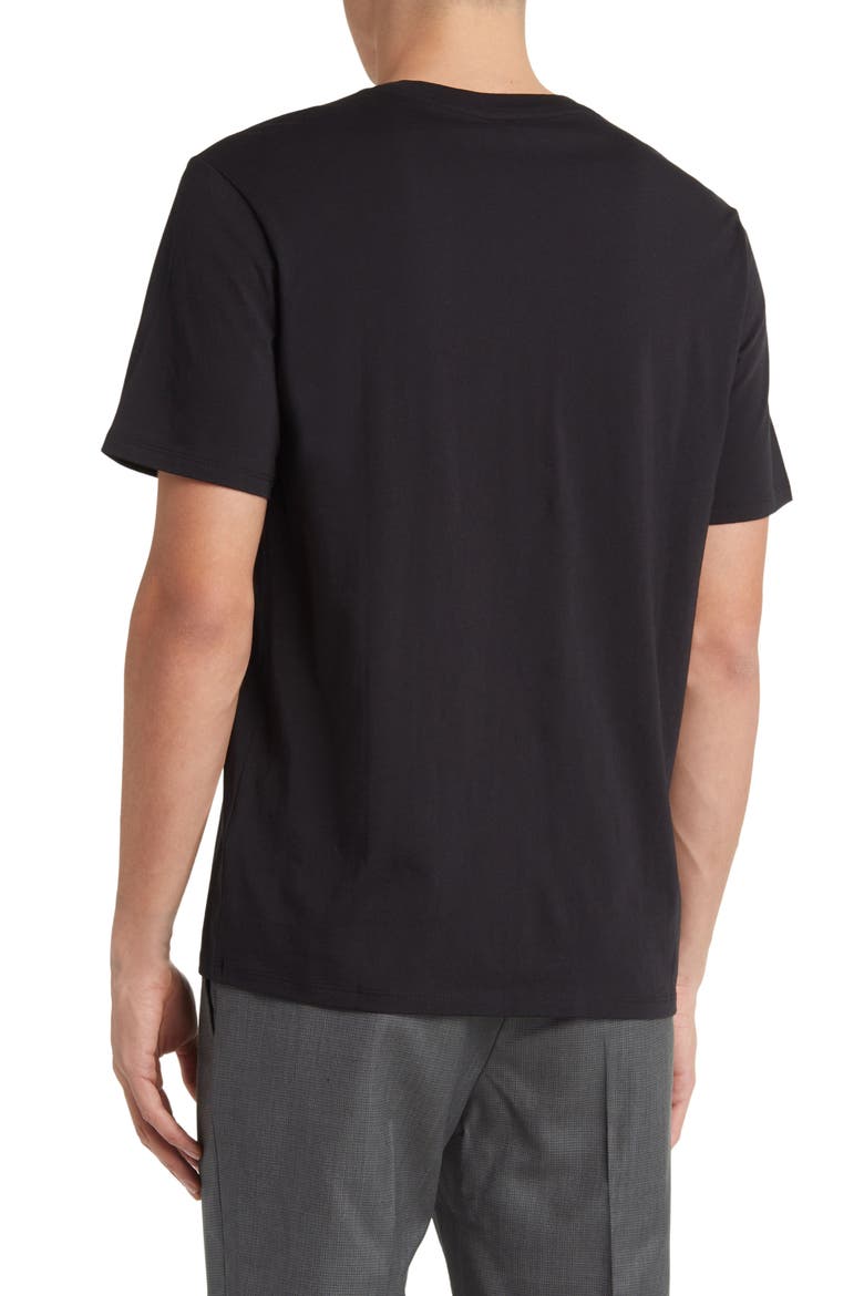 V-Neck T-Shirt, Alternate, color, BLACK