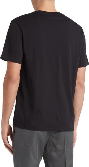 Black Knit Cotton Blend Camp Shirt