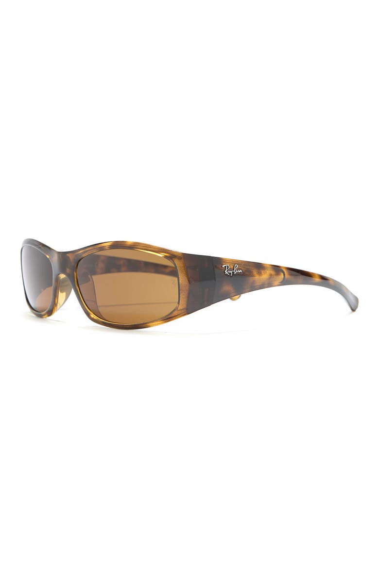 57mm Rectangle Sunglasses, Alternate, color, HAVANA / CRYSTAL BROWN