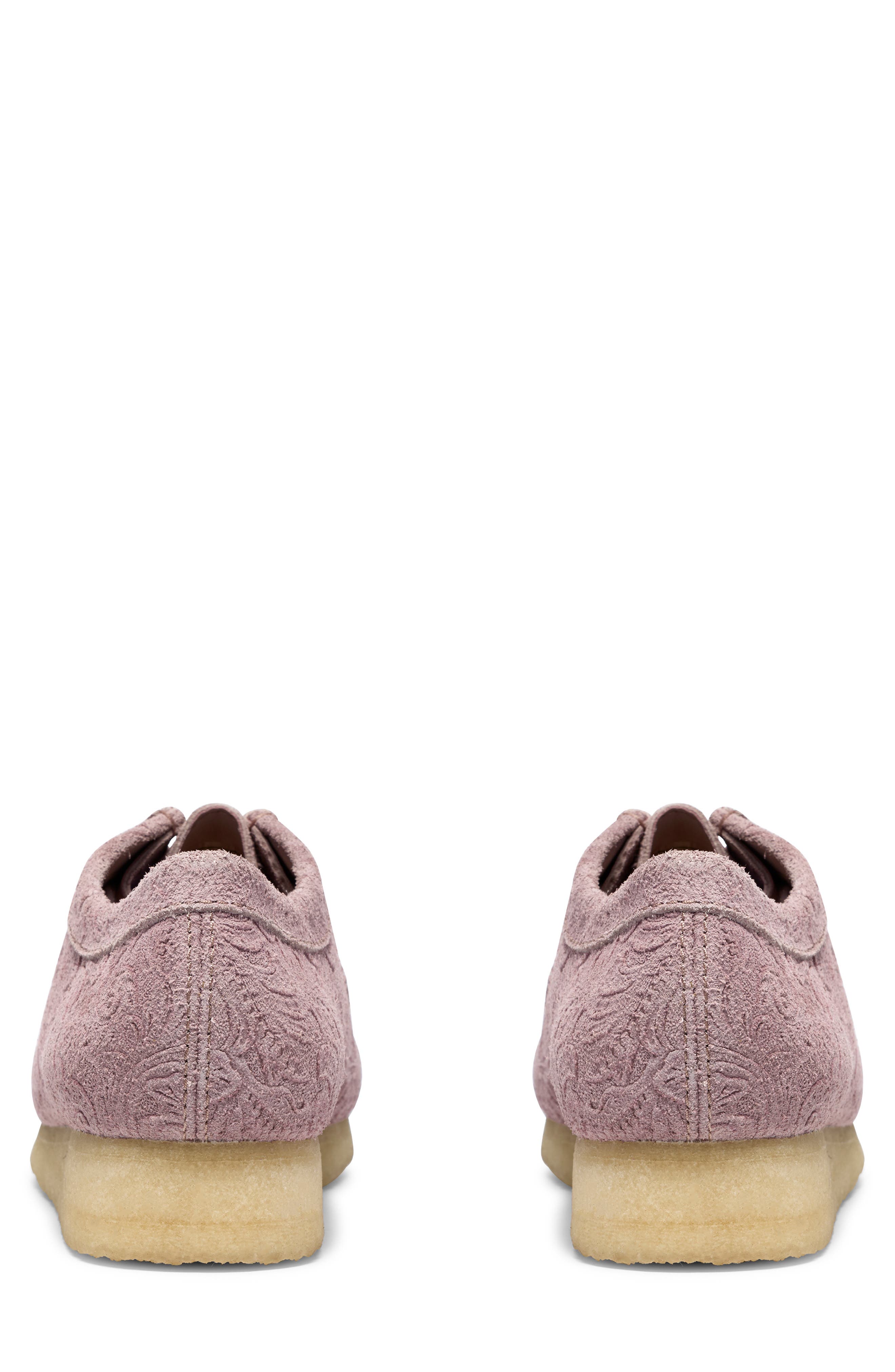 Embossed Wallabee Suede Boot, Alternate, color, DUSTY PINK EMB
