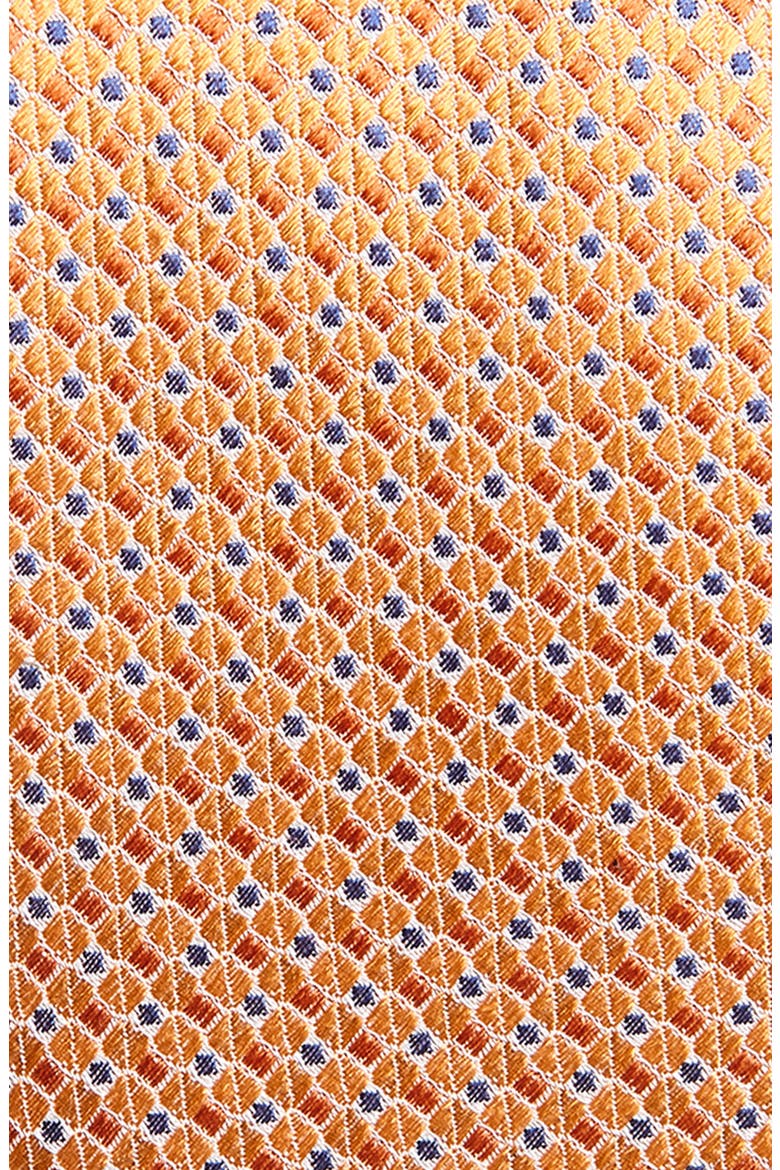 Jacquard Silk Tie, Alternate, color, ORANGE