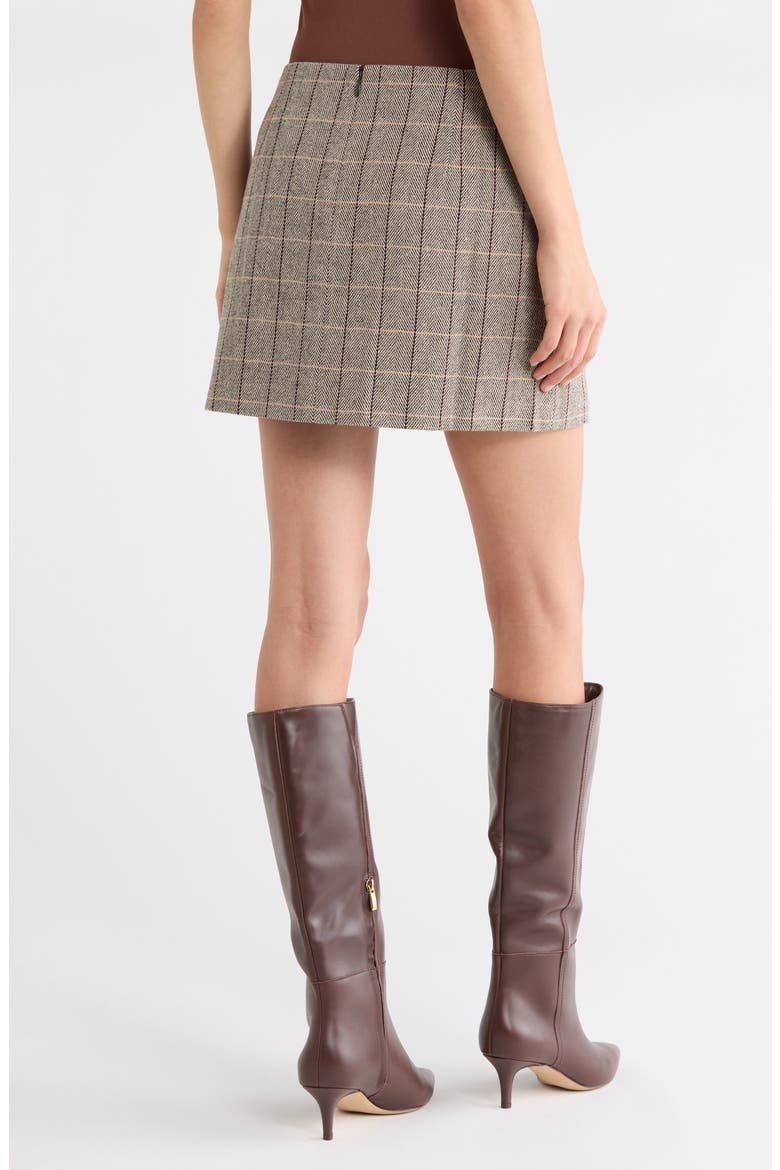 Cooper Mixed Print Miniskirt, Alternate, color, MINK