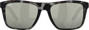 Costa Del Mar Mainsail 55mm Mirrored Polarized Rectangular Sunglasses
