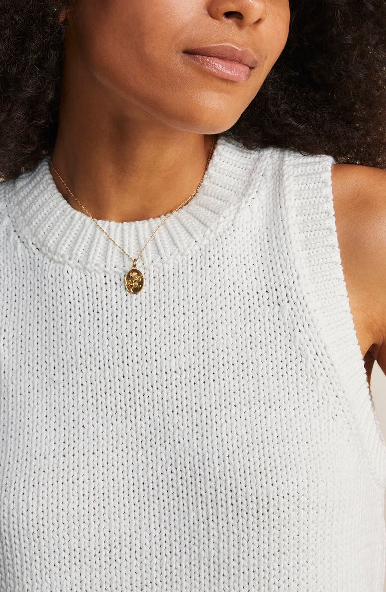 vineyard vines Cotton Blend Sleeveless Sweater, Alternate, color, 