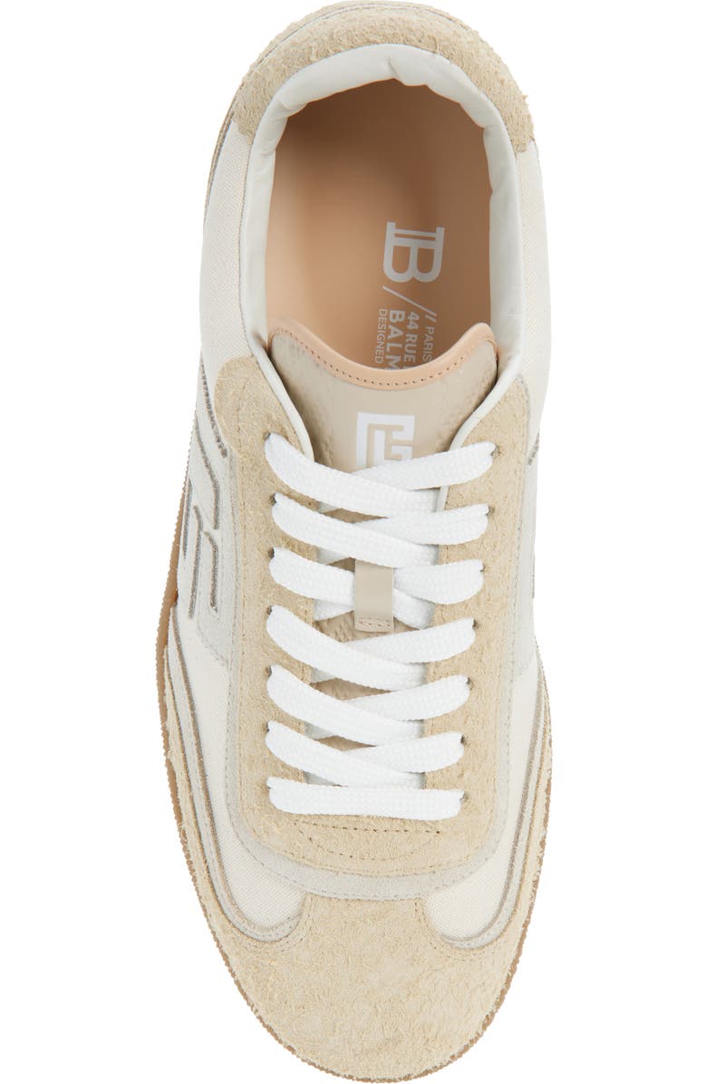 Balmain Swan Trainer Sneaker, Alternate, color, 0Da Cream