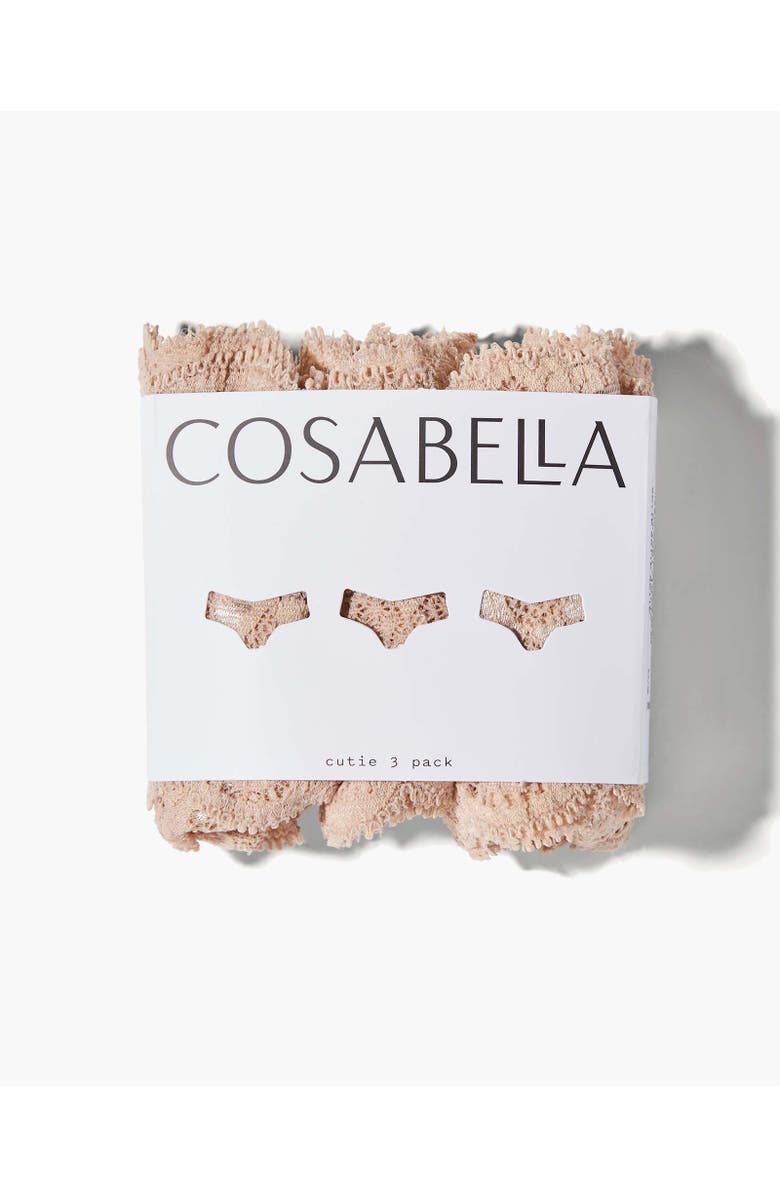 Cosabella Nsn Cutie Low Rise Thong 3 Pack, Main, color, Sette