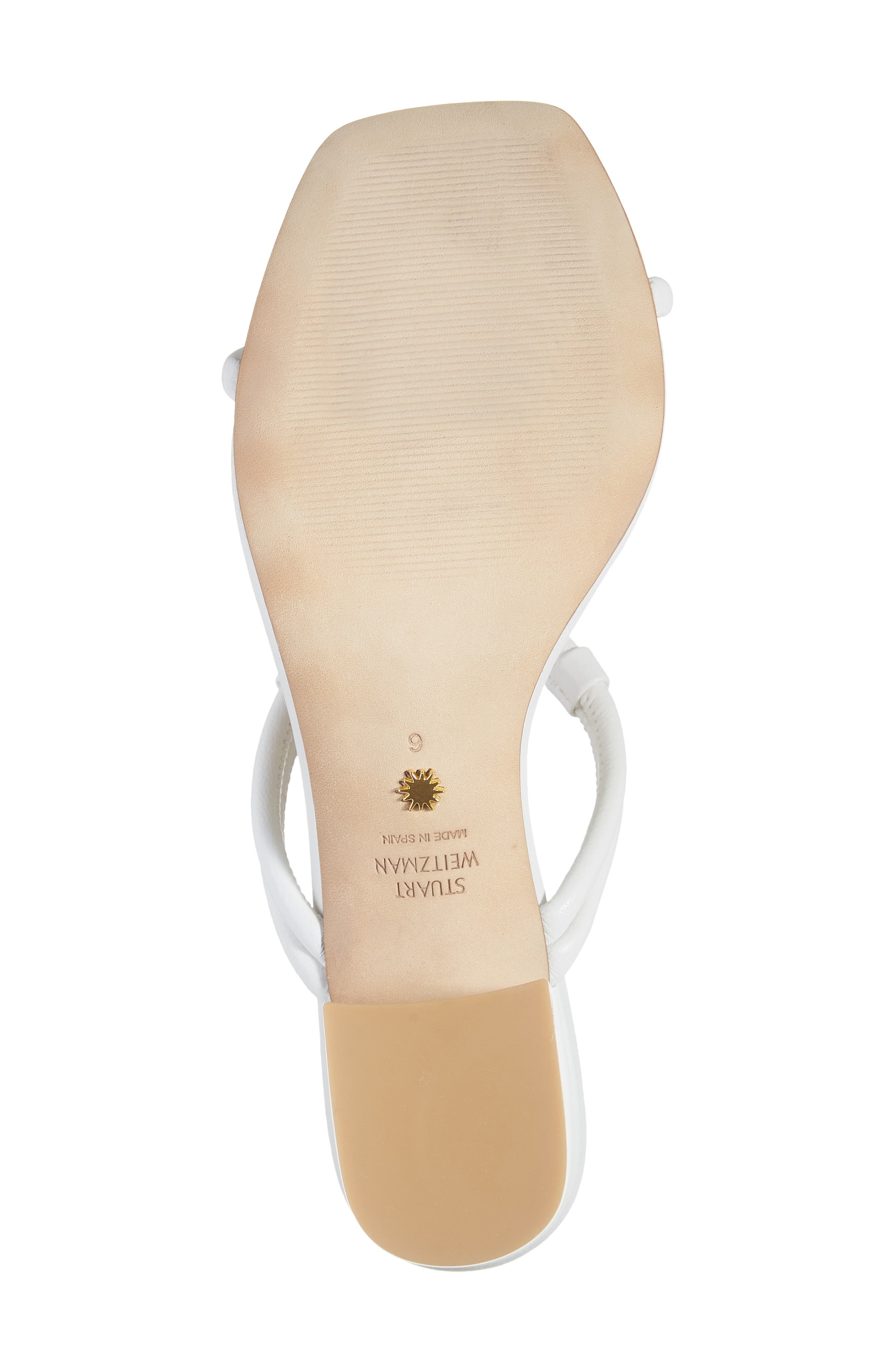 Stuart Weitzman Knot 50 Block Heel Sandal, Alternate, color, 