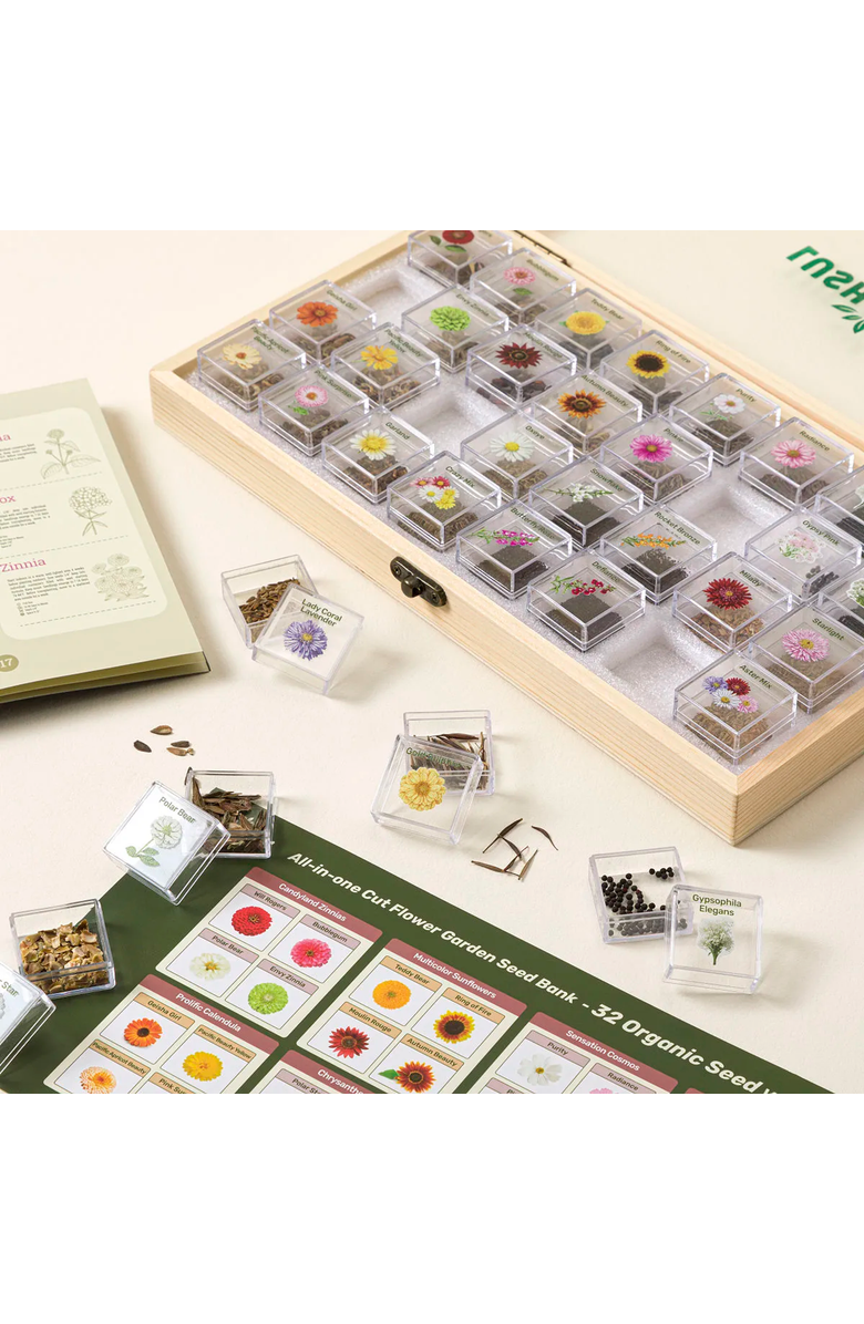 Uncommon Goods Endless Bouquets Gardener's Seed Bank Set, Alternate, color, 