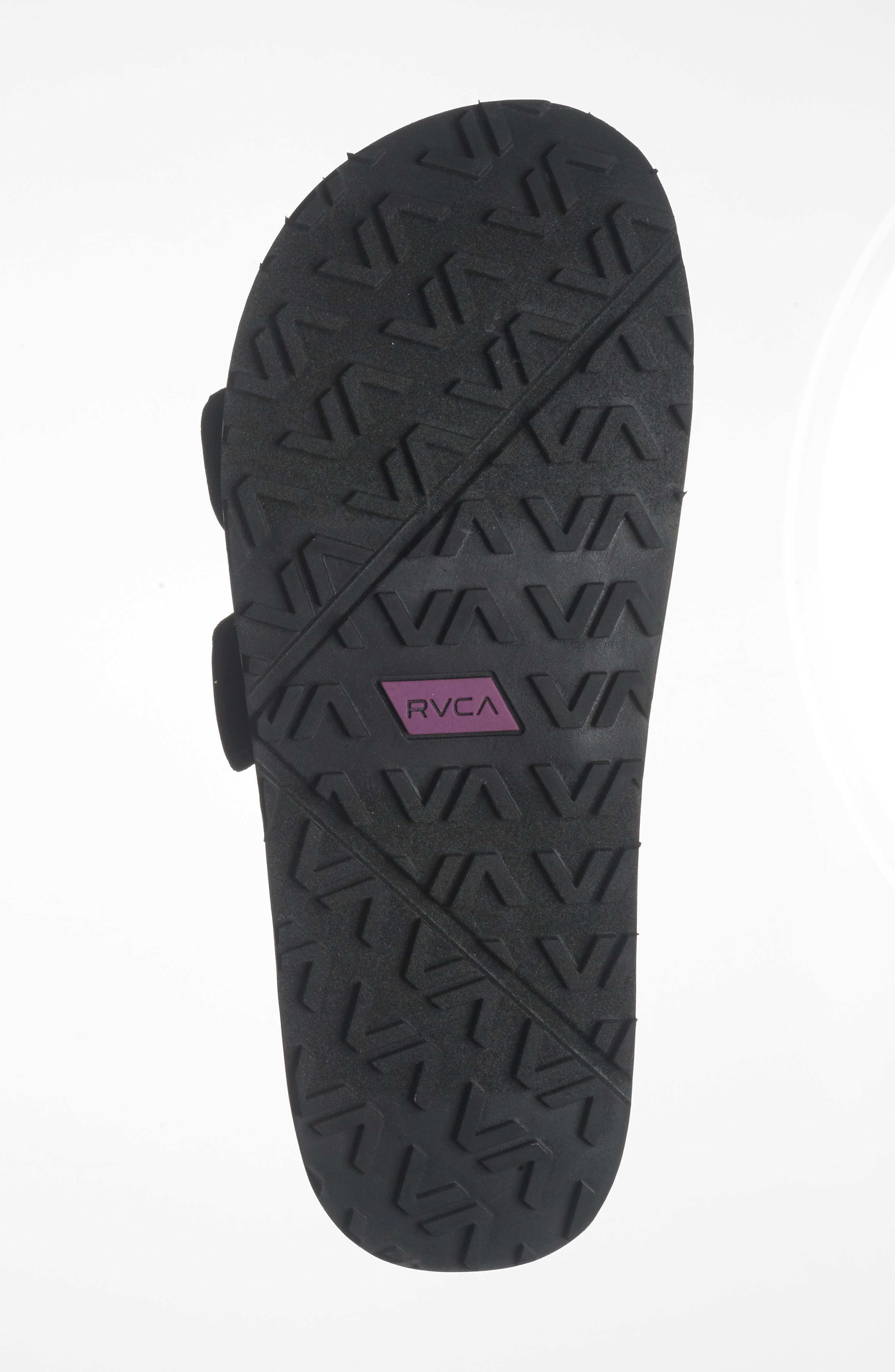 RVCA Peak Slide Sandal, Alternate, color, Black