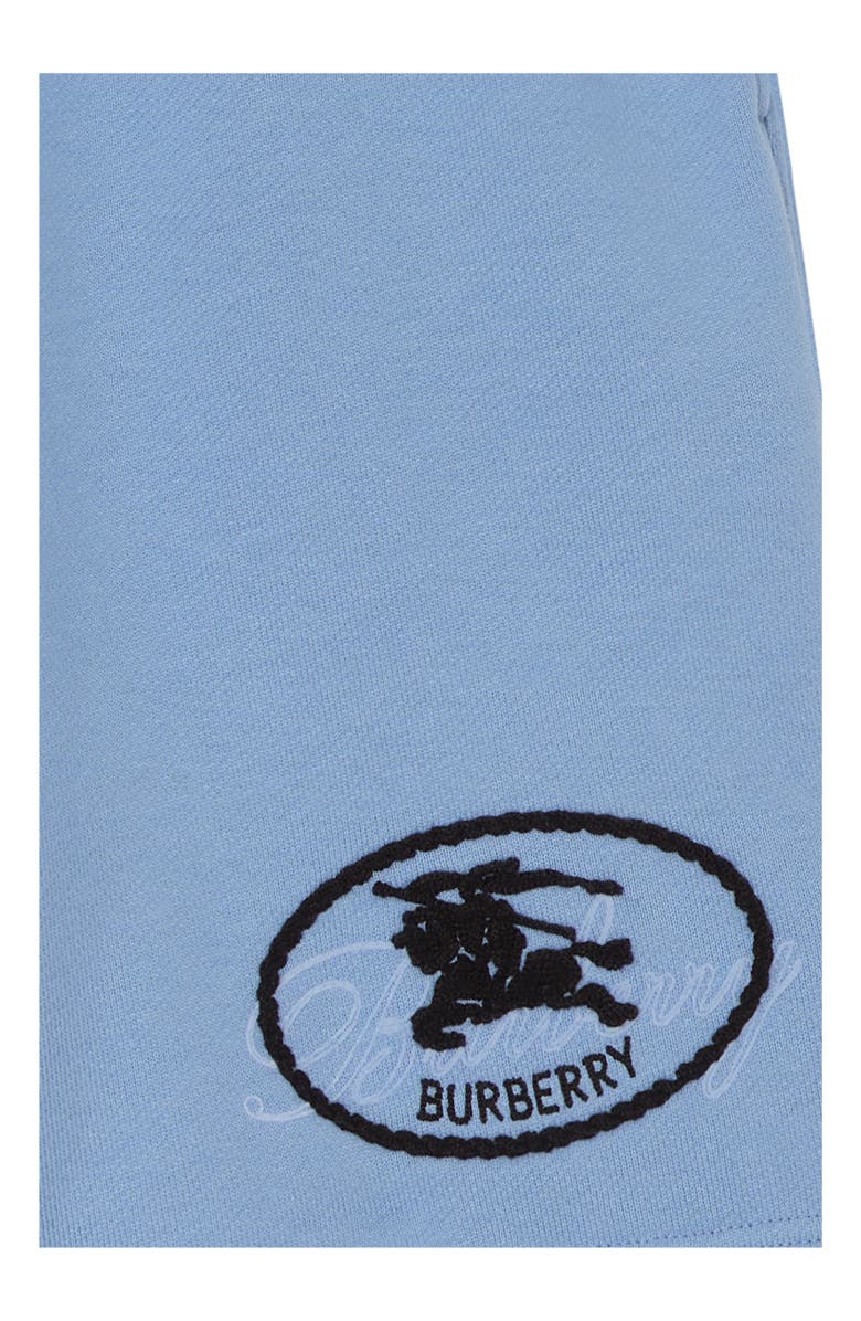 Burberry Knight Stamp Cotton Shorts, Alternate, color, Cornflower Blue