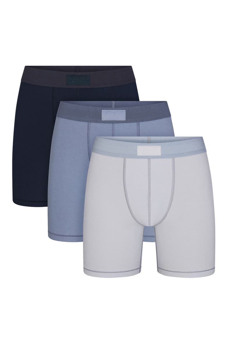 3-Pack Stretch Cotton & Modal Boxer Briefs, Alternate, color, NIMBUS MULTI