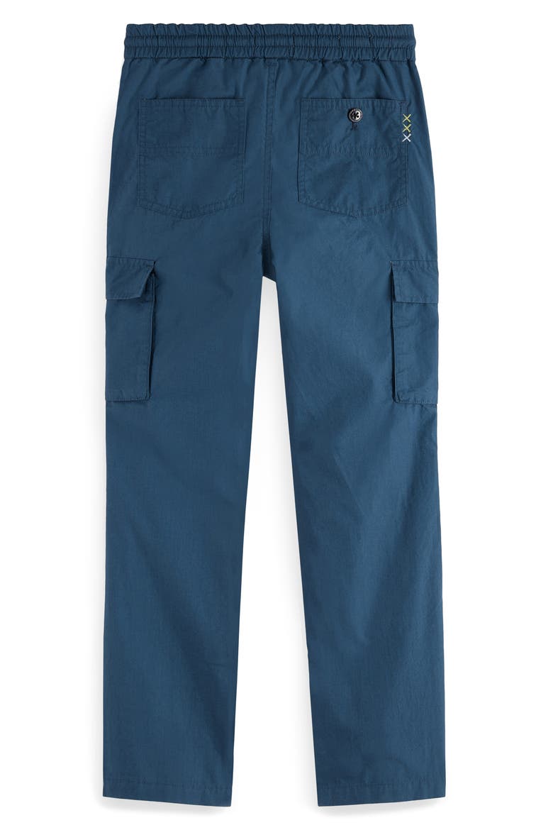 Kids' Straight Leg Cotton Cargo Pants, Alternate, color, ATLANTIC BLUE
