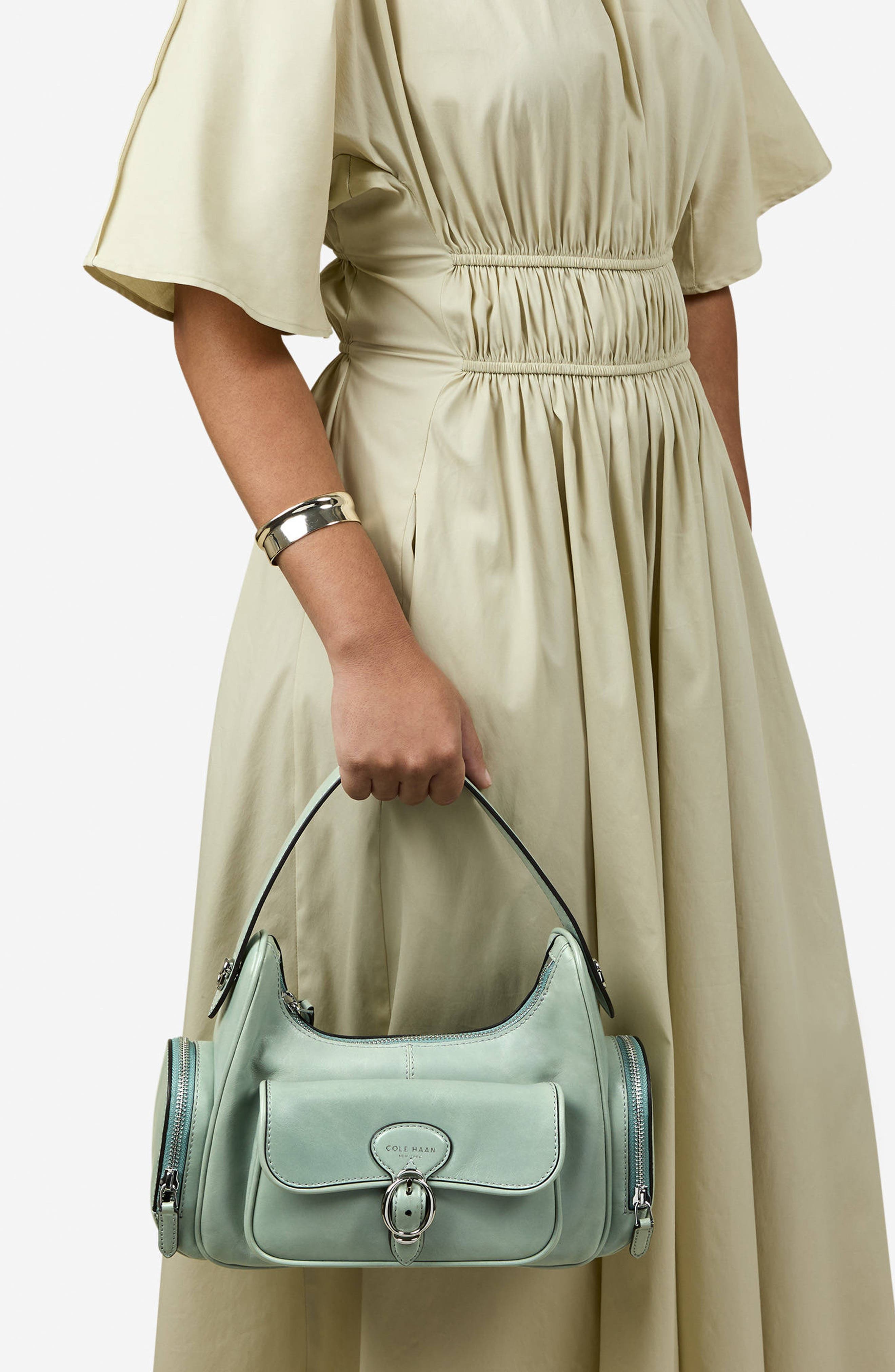 Cole Haan Alexandria Shoulder Bag, Alternate, color, Lily Pad