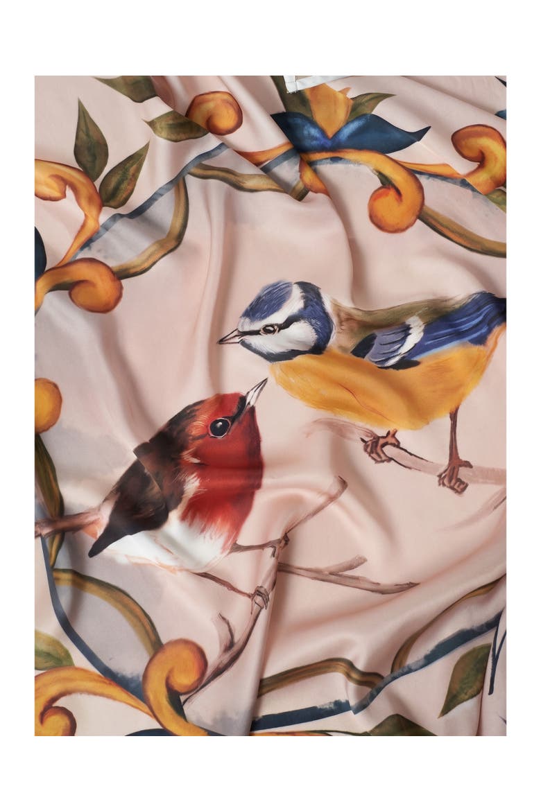 Square Scarf, Alternate, color, Robin