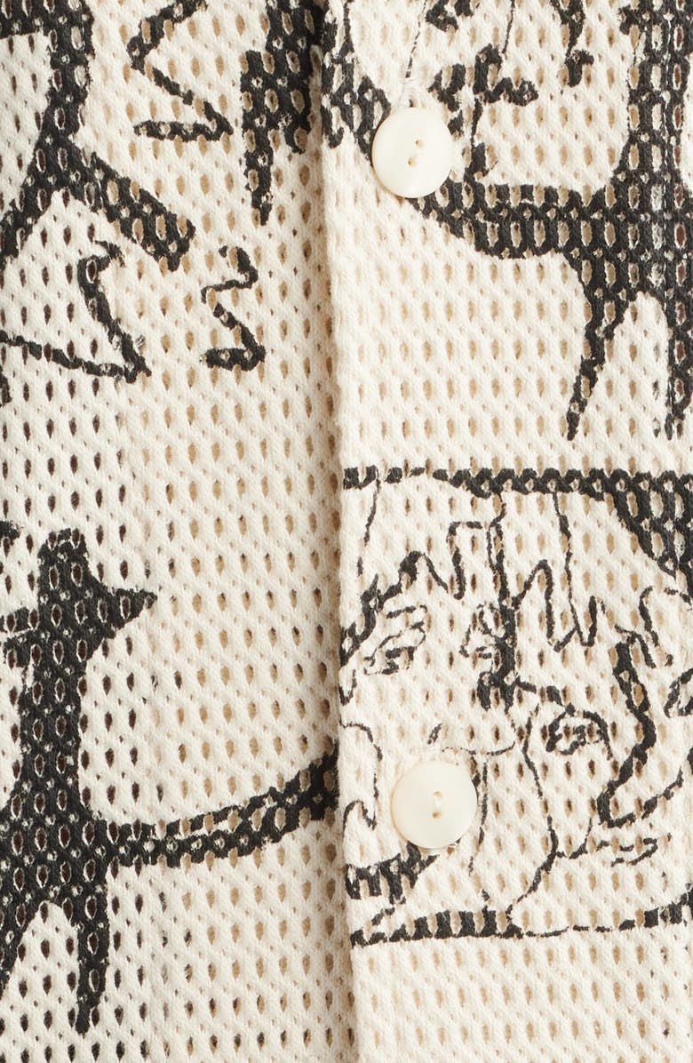 OAS Gensou Camp Shirt, Alternate, color, Ecru