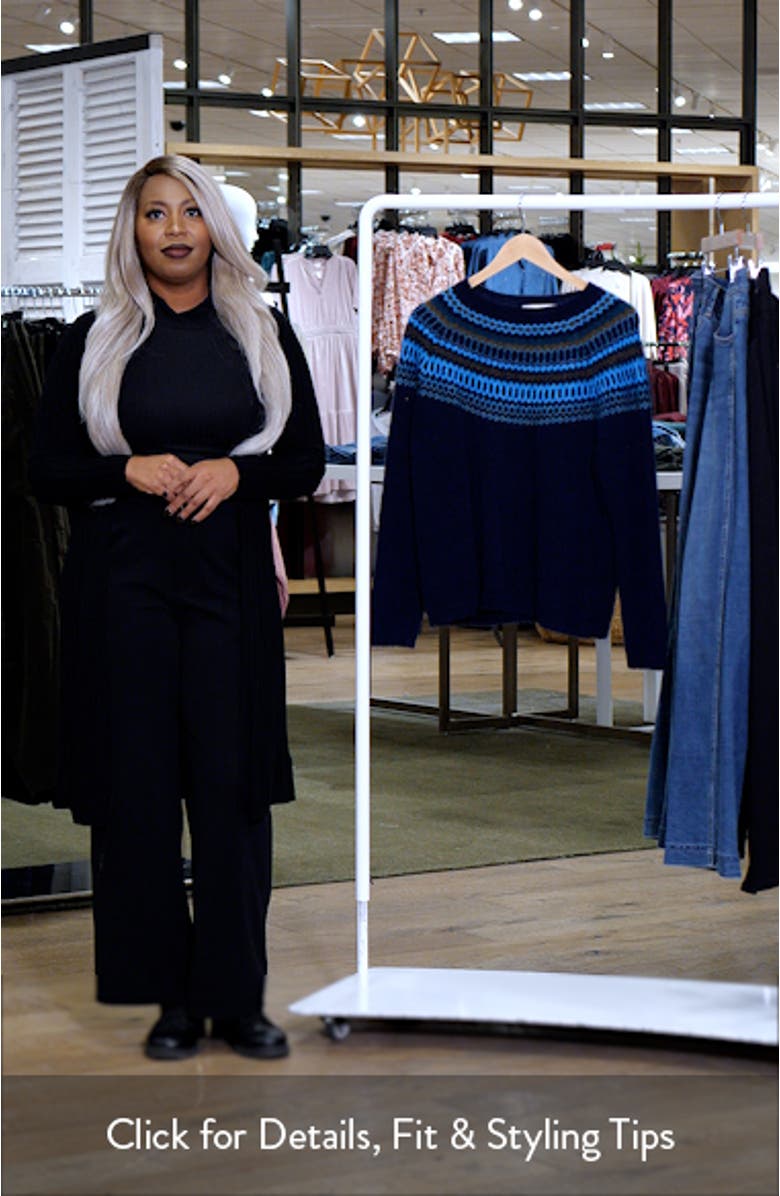 Annik Fair Isle Wool & Mohair Blend Sweater, sales video thumbnail