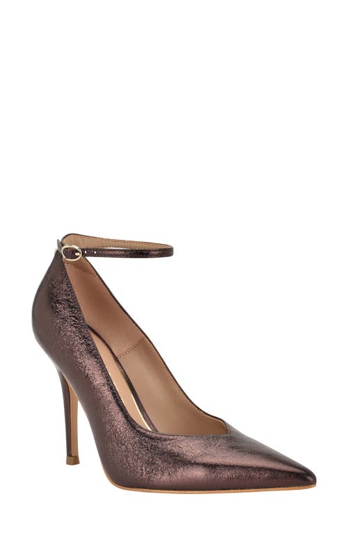 Guess Napril Ankle Strap Pump In Brown