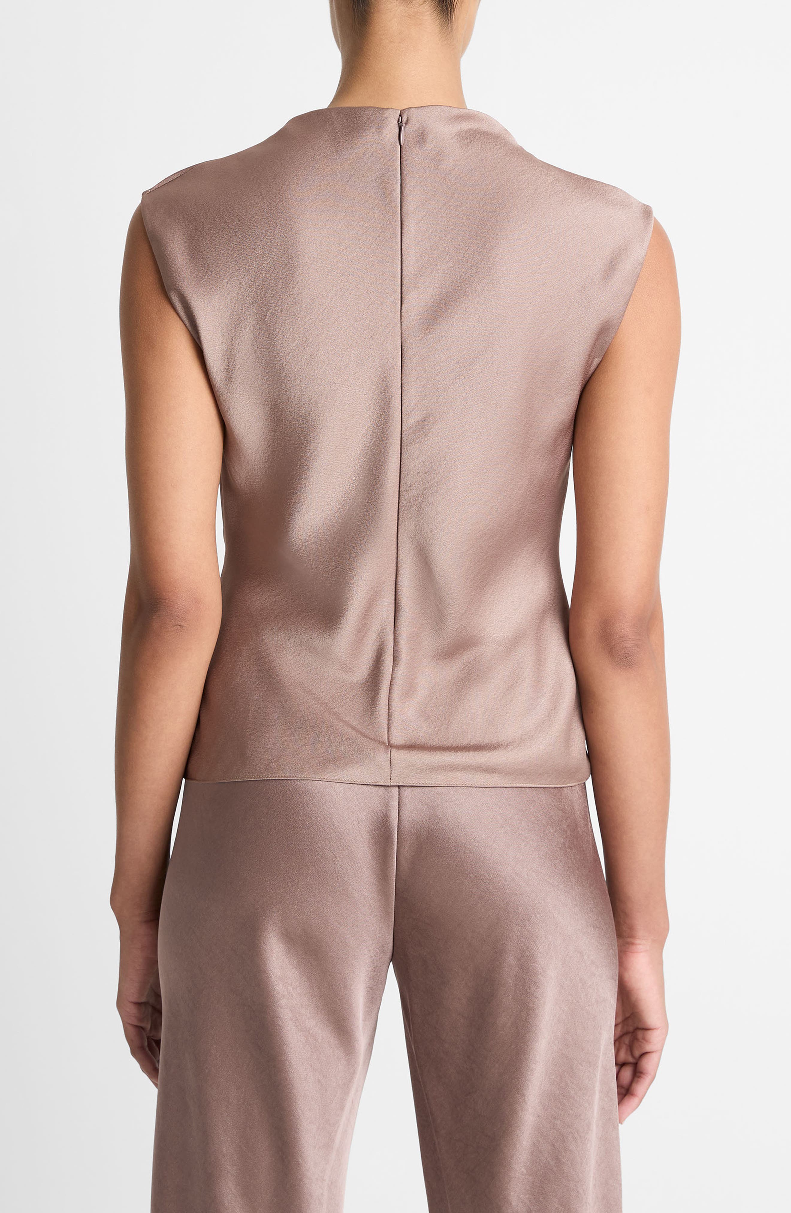 Cowl Neck Satin Top - image 2