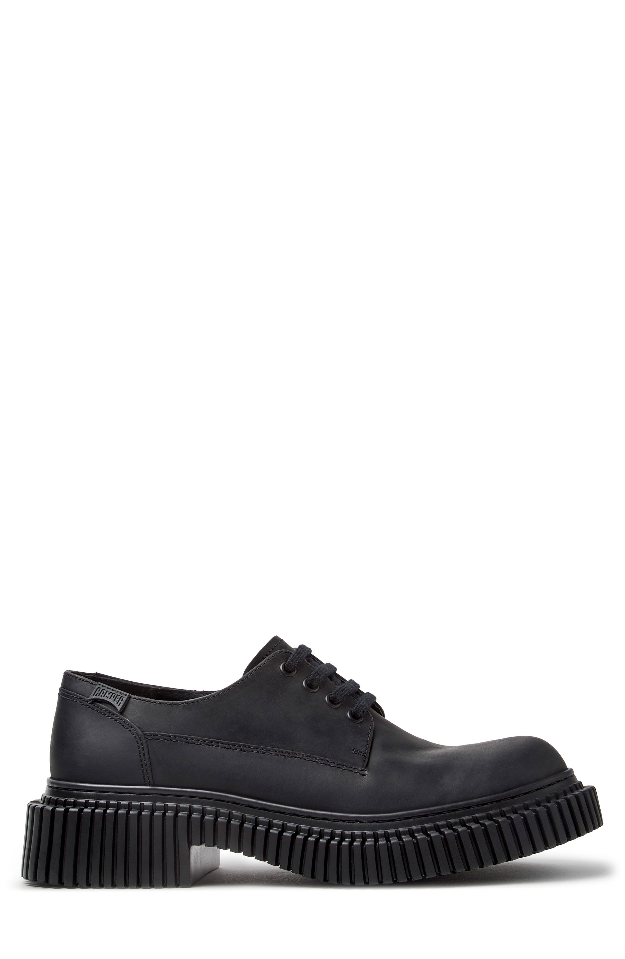 Pix Plain Toe Derby, Alternate, color, BLACK