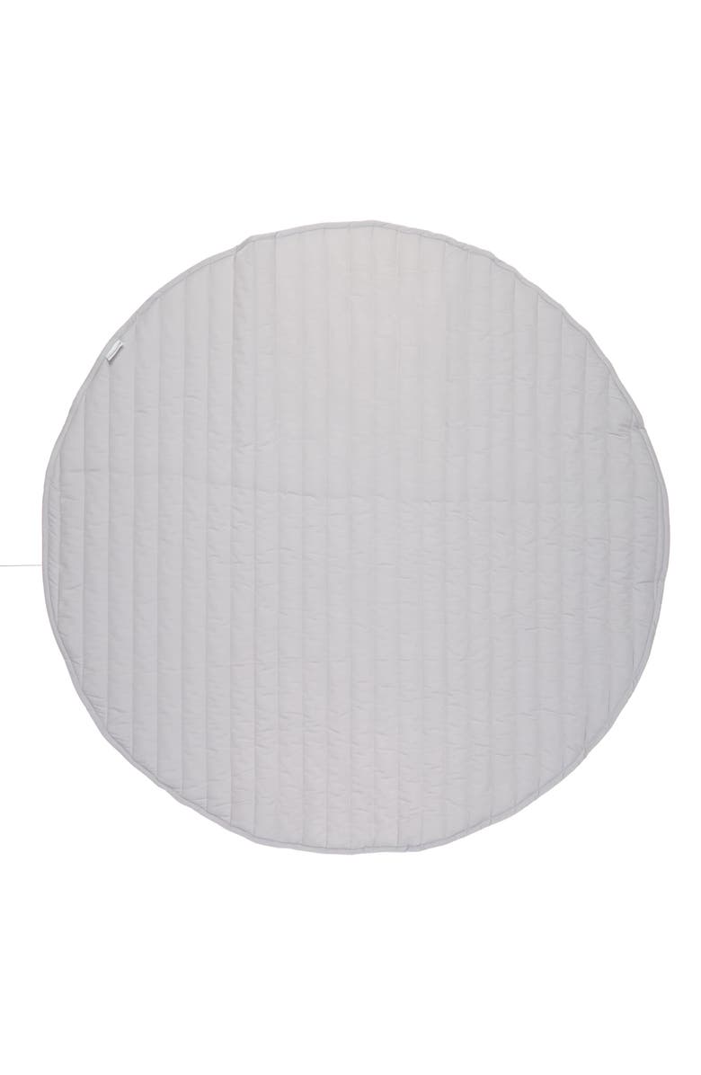 Toddlekind Quilted Cotton Reversible Play Mat, Alternate, color, Stone Stripes